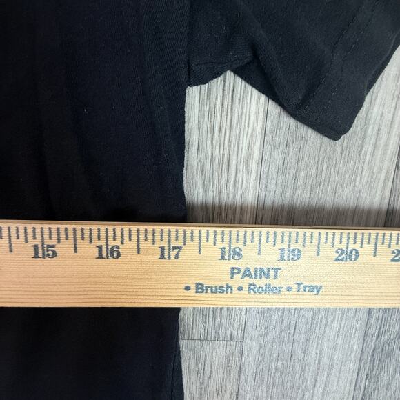 Quiksilver XL Black Graphic Surf T-Shirt Wave Logo Tropical Frame Beach Tee - Picture 6 of 6